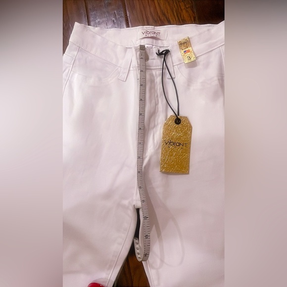 Vibrant Women's Bell Bottom High Waist Fitted Denim - Picture 5 of 5